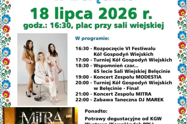 VI Festiwal Kół Gospodyń Wiejskich w Belęcinie już w sobotę