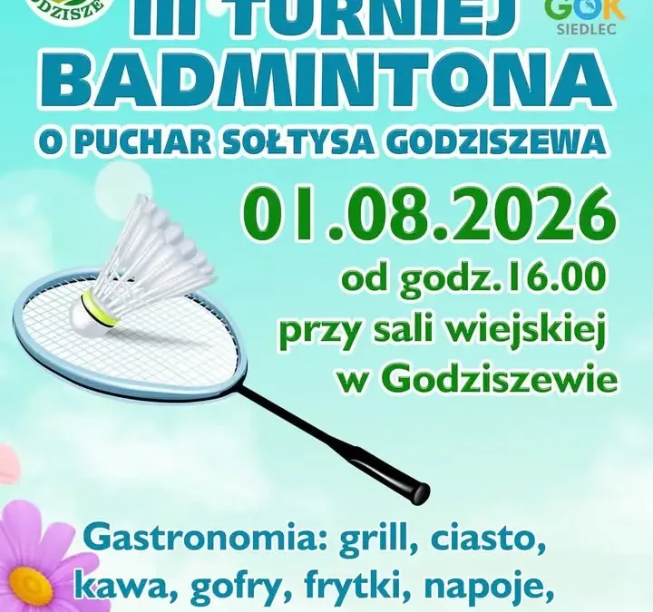 Nadchodzący weekend pełen atrakcji w Gminie Siedlec: turniej badmintona i piknik motoryzacyjny