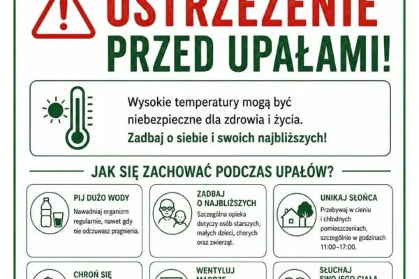 Upały w gminie Siedlec: jak chronić siebie i bliskich przed wysokimi temperaturami?