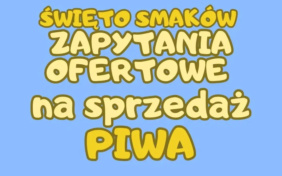 GOK Siedlec szuka ofert na sprzedaż piwa podczas Święta Smaków 2026