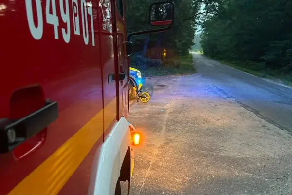 Motocyklista uderzył w drzewo w Olejnicy. Interweniowały służby