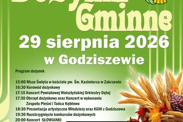 Dożynki Gminno-Parafialne w Godziszewie – program i atrakcje