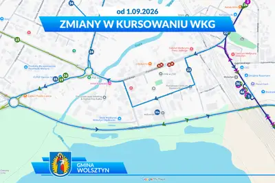 Zmiany w rozkładzie jazdy WKG od 1 września: nowe trasy i przystanki na żądanie
