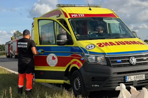 Karambol na DK32 pod Wolsztynem. Cztery auta rozbite, sprawca ukarany mandatem