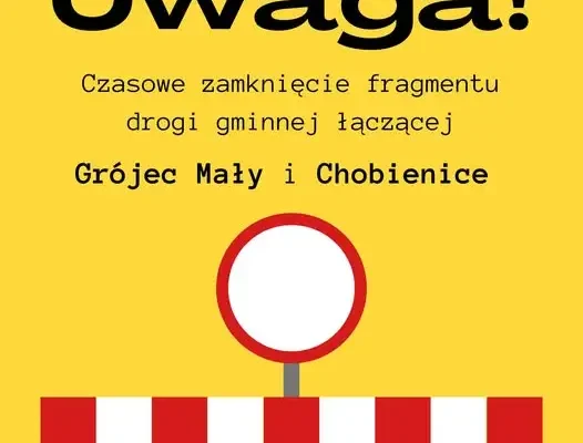 Droga Grójec Mały – Chobienice zamknięta na pięć dni. Objazd wyznaczono