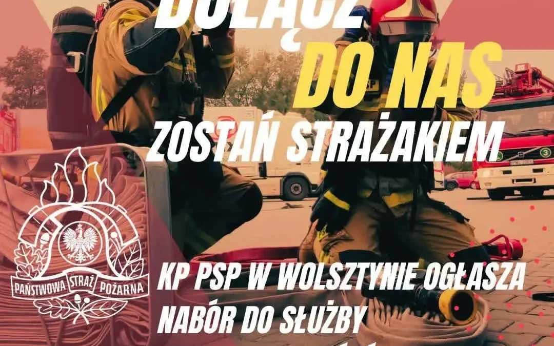Wolsztyn: PSP ogłasza nabór na stanowisko stażysty – dokumenty do 12 października